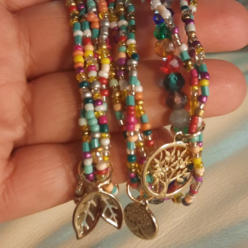 Gypsy Sun Hand Crafted Rainbow child tree lover Bracelet - Picture 8 of 9